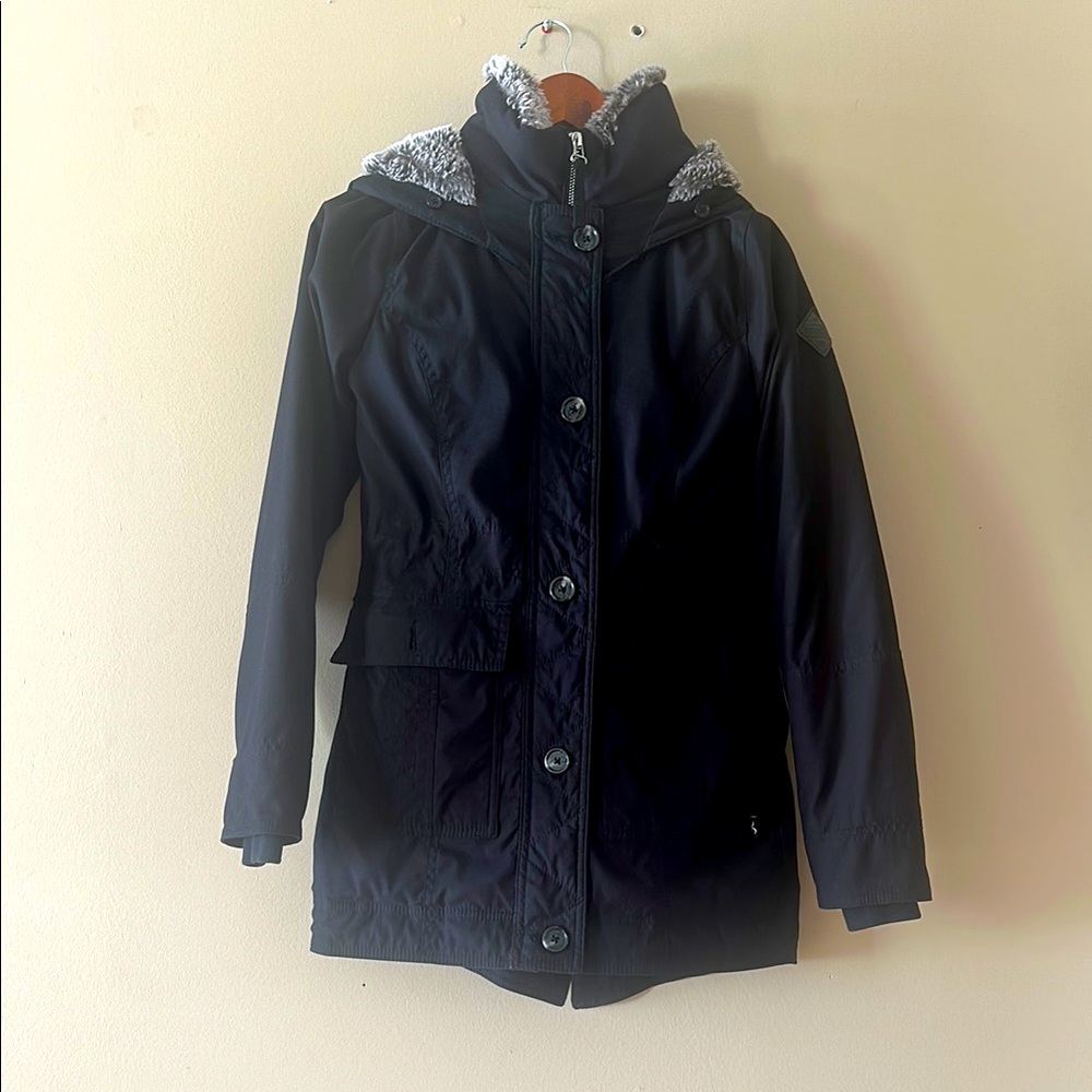 Women's Black Hooded Jacket